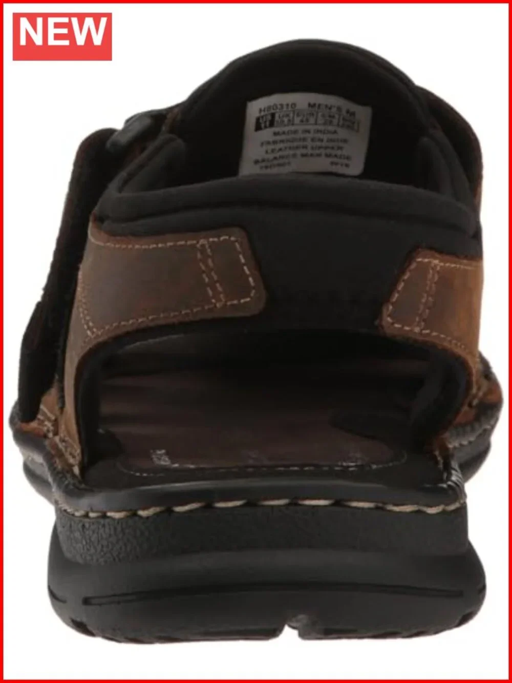 Rockport Men's Darwyn Fisherman Sandals - Leather - Shock Absorption